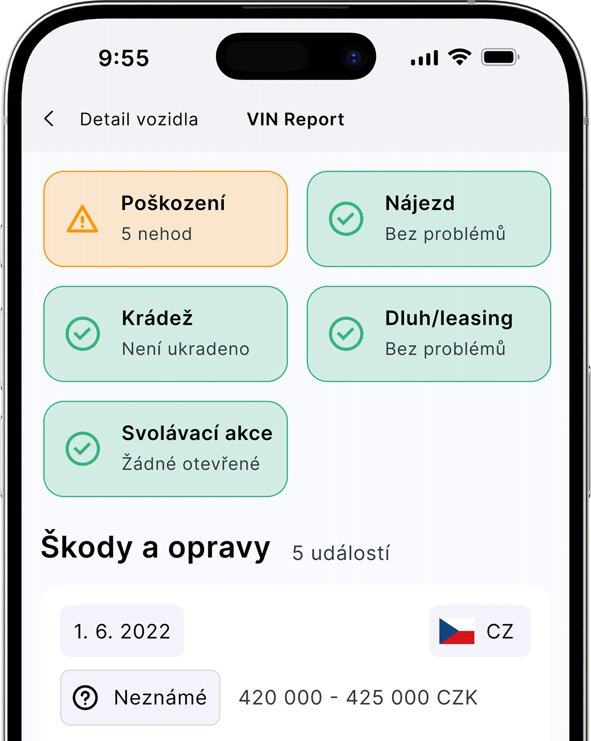 Chcete i ověřenou historii? Přidejte VIN report.